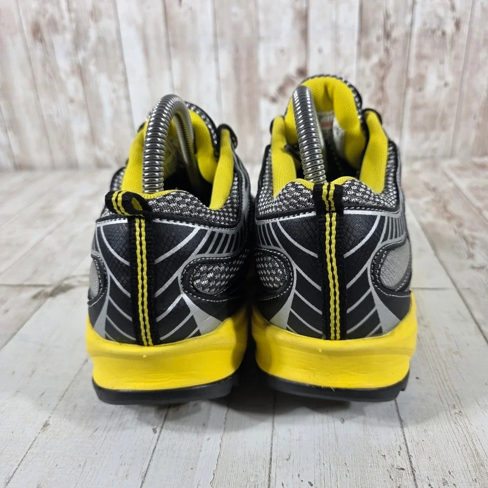 Heelys Roller Shoes Kids Youth Size 6 Black Yellow Silver Skate Sneakers 7973